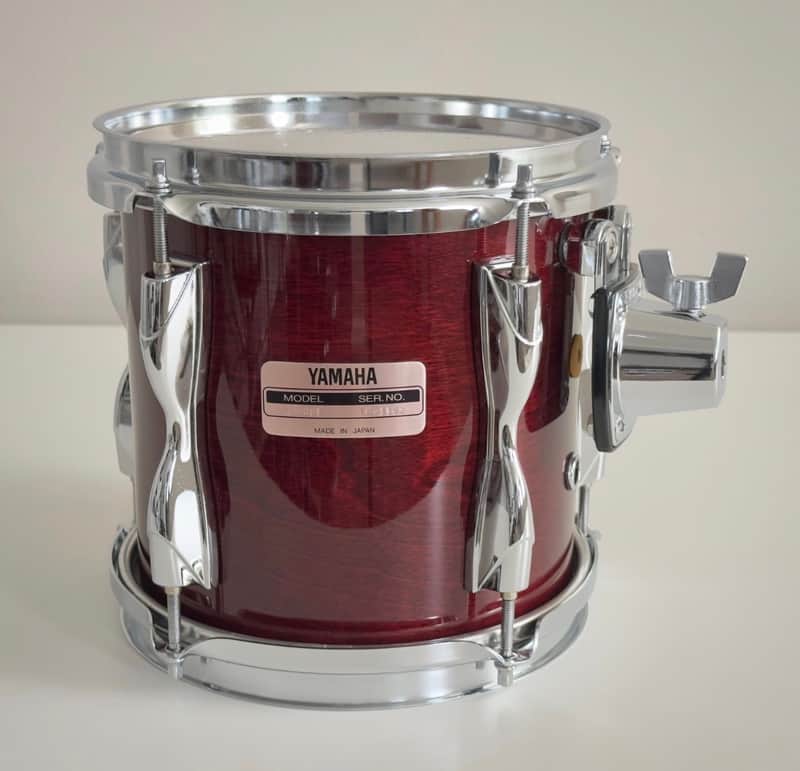 Vintage Yamaha 8x8” Recording Custom Birch Drum Tom in Cherry Wood YESS Mount, Japan image 1