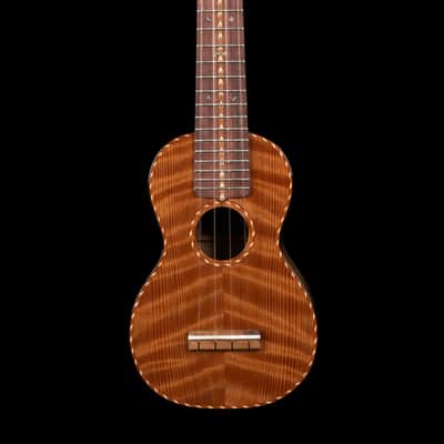 olaMestre curly redwood tasmanian Blackwood soprano ukulele image 5