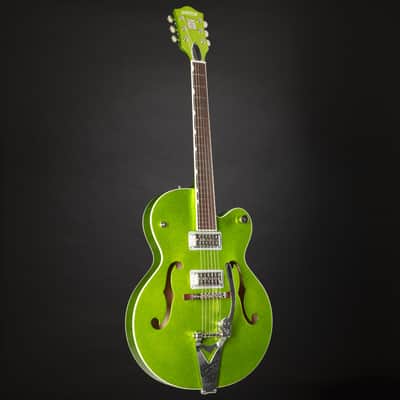 Gretsch G6120T-HR Brian Setzer Hot Rod Hollow-Body Bigsby Extreme Coolant Green - Semi Acoustic Custom Guitar image 8