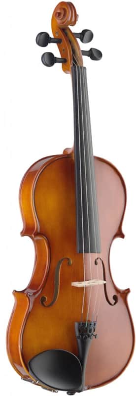 Stagg 15" solid maple viola w/ standard-shaped soft case image 1