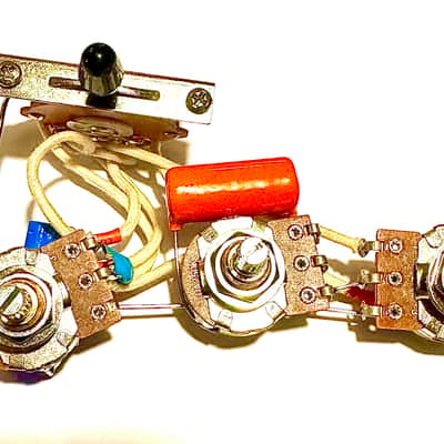 SSS, HSS, HSH, HHH Solderless Stratocaster Wiring Harness - Bourns Pots, 5 way Switch, Sprague Orange Drop Capacitor image 16