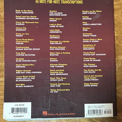 Hal Leonard Guitar Hero Recorded Guitar Versions TAB sheet Music Book image 2