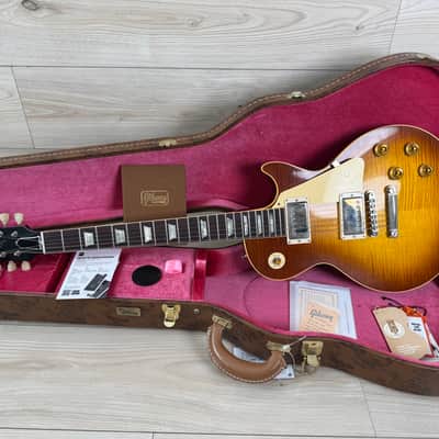 Gibson Custom 1959 Les Paul Standard Reissue VOS Electric Guitar - Iced Tea Burst #1331 image 15