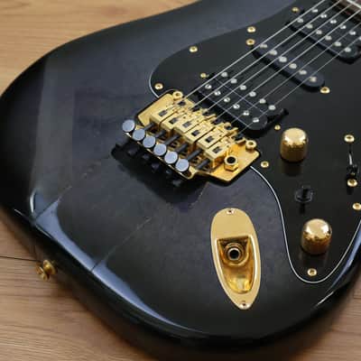 1980's Fender Japan STR-75 HSH Superstrat (Black/Grey Burst) image 3