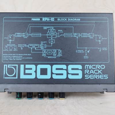 Boss RPH-10 Micro Rack Series Phaser 1985 Black Japan MIJ w/ Power Supply image 7
