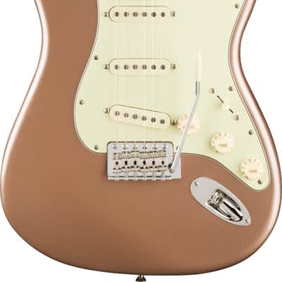 Fender American Professional Classic Stratocaster Maple Faded Firemist Gold w/bag image 2