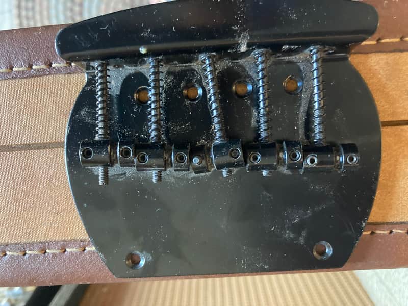 Unknown Music Man Style 5 String Bass Bridge - Black image 1