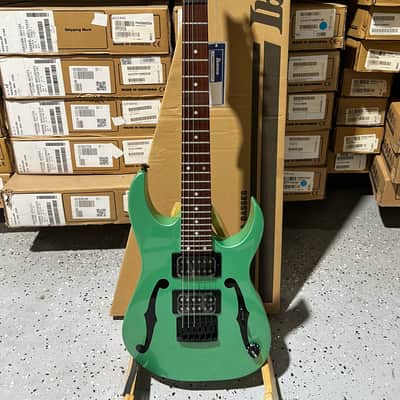 Ibanez Paul Gilbert Signature Mikro PGMM21 Electric Guitar - Metallic Light Green image 1