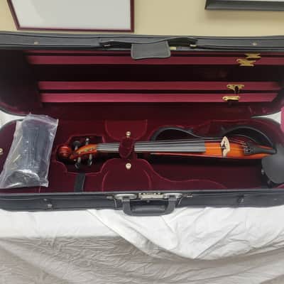 Yamaha Professional Silent Violin, model SV250 circa 2020, with used case image 1