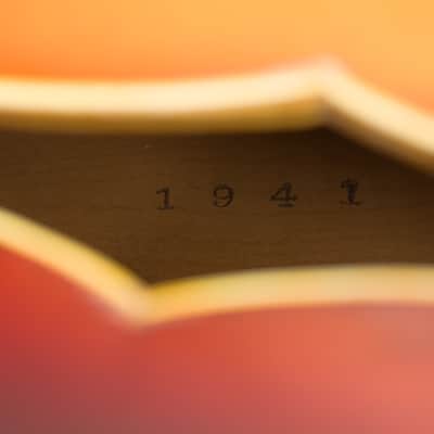 D'Angelico Special Cutaway Arch Top Acoustic Guitar (1954), ser. #1941, original brown hard shell case. image 13