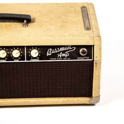 Fender Blonde Bassman Head w/ Matching 2x12 Cab Owned by Mike Campbell image 10