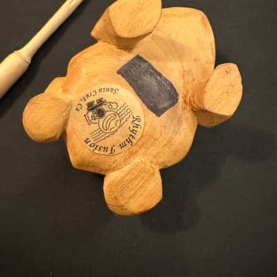 Handmade 3.5" Frog Guiro Scraper Rasper, Rhythm Fusion, with Beater-MINT image 6
