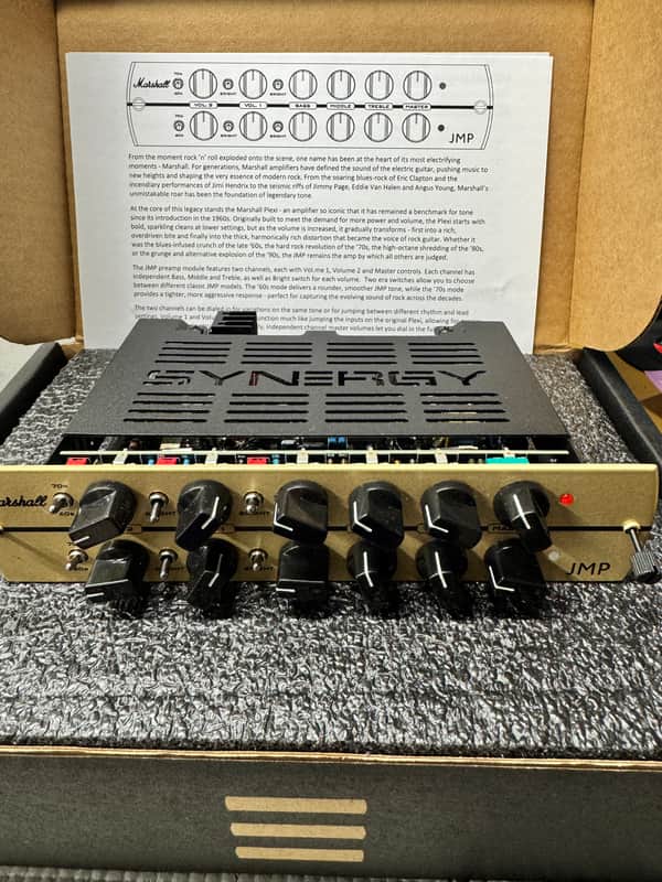 Synergy Marshall JMP 2-Channel Preamp Module 2025 - Present - Gold image 1