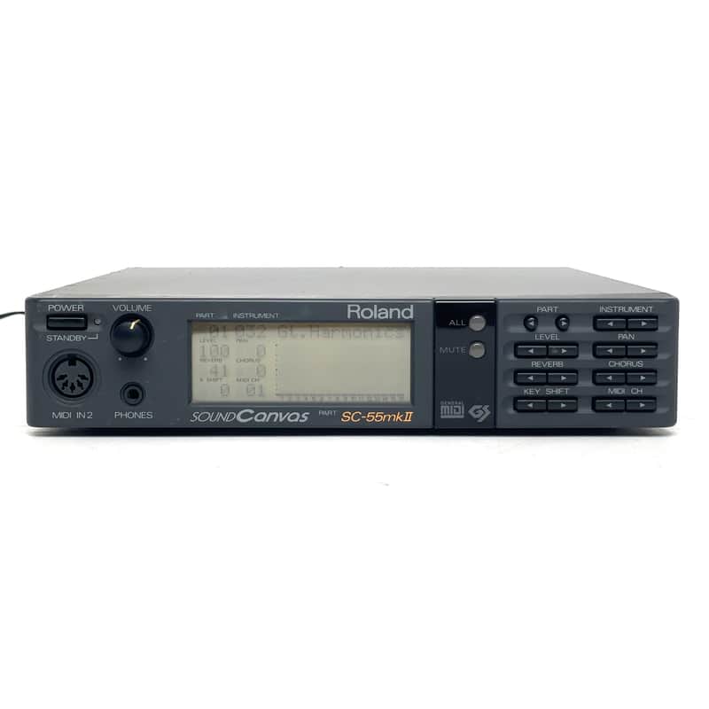 Roland SC-55 MKII with Universal power supply and New internal buttery SC55 Sound Canvas MIDI Synthesizer Sound Module Worldwide Shipment image 1