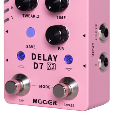 MOOER D7 X2 Delay Multi-Delay Effektpedal image 4