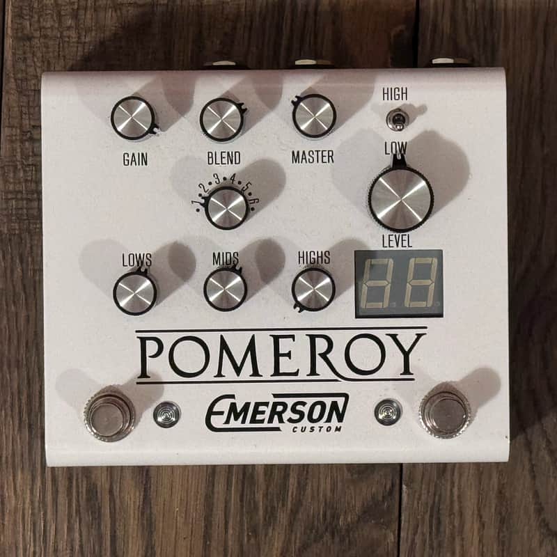 Emerson Custom Pomeroy Boost/Overdrive/Distortion - White image 1