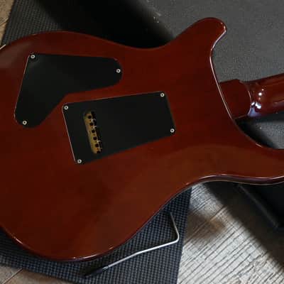 2011 PRS Custom 24 Quilt 10 Top Electric Guitar Dark Cherry Burst + OHSC image 12
