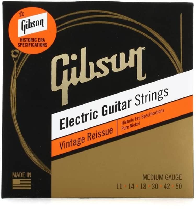 Gibson Accessories Vintage Reissue Electric Guitar Strings -.011 - .050 Medium image 1