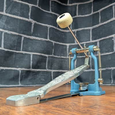 Slingerland Vintage AA Single Bass Drum Pedal Late 50s to Early 60s - Blue Lacquer image 3