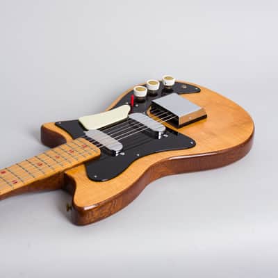 Hohner Zambesi 333 Solid Body Electric Guitar, made by Fenton-Weill (1962), period black hard shell case. image 7
