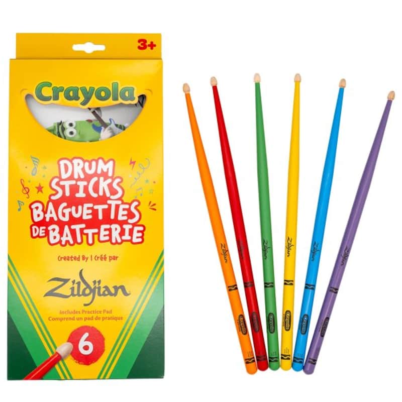 Zildjian x Crayola Kids Drumsticks & Pad image 1
