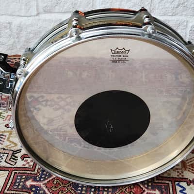 STUDIO SALE! Pearl B914-P (14x3.5) Brass Piccolo Free Floating Snare 1987 Taiwan image 13