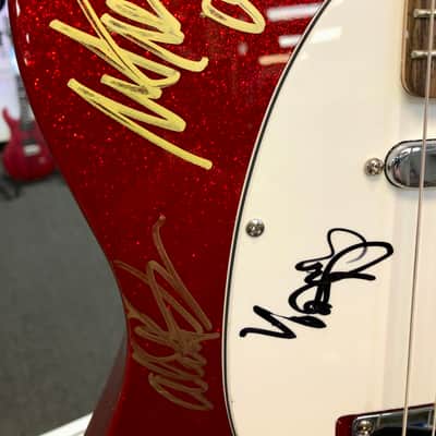 Squier Bullet Telecaster, Red Sparkle, Autographed by 2018 Blues Cruise Artists with Gig Bag - Pre Owned image 5