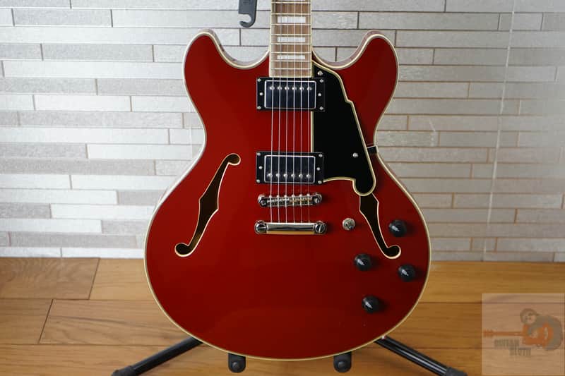 D'Angelico Premier DC Semi-Hollow Double Cutaway - Burnt Red image 1
