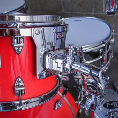 Ayotte 80s "Ray Era" Red Gloss One-Way Shade 5-Piece Drum Kit (22/16/14/13/12) image 10