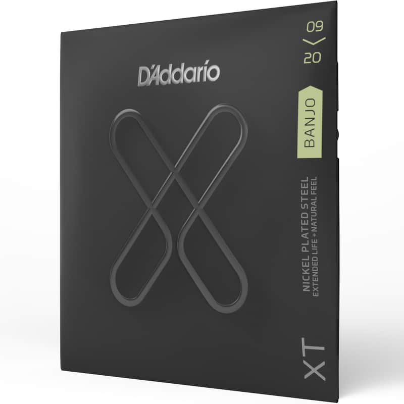 D'Addario XTJ0920 XT Banjo Nickel Plated Steel, Light, 09-20 2019 image 1