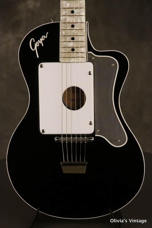 RARE 1960's GOYA/Hagstrom model JB-80 factory ACOUSTIC modular insert BLACK #004 image 1