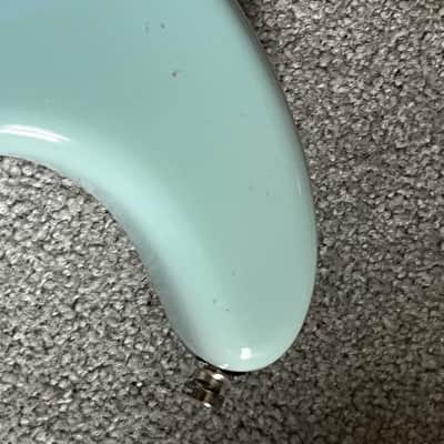2005 Fender Highway One Stratocaster guitar body daphne blue image 5