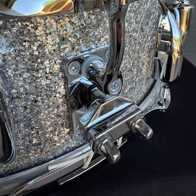 SONOR Vintage Series 5x14" Snare Drum in Vintage Silver Glitter (Rm 4) image 7