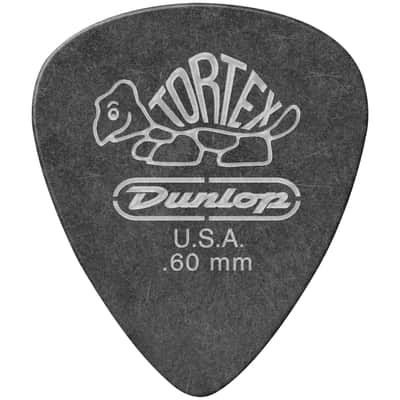 488P60 Tortex Pitch Black 0,60 mm Sachet de 12 Dunlop image 2
