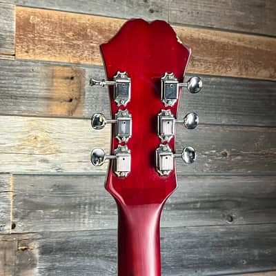 (18279) Epiphone Riviera Mini Ch Semi-Hollow Electric Guitar - 2004 - Cherry image 16