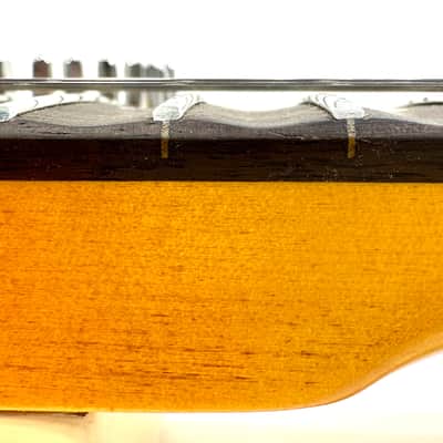 Electric sitar tele style with sympathetic strings Dronemaster 2023 - Olympic White image 10