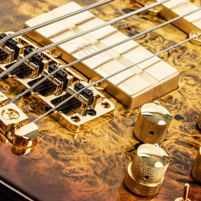 Warwick Bass tailpiece * Gold plated Brass * for Warwick Streamliner Basses image 5