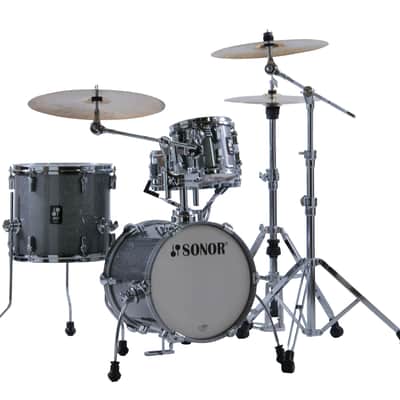 Sonor AQ2 Titanium Quartz Lacquer MARTINI 14x13, 13x12, 8x7, 12x5 Drums Shells Pack +Throne | Authorized Dealer image 2