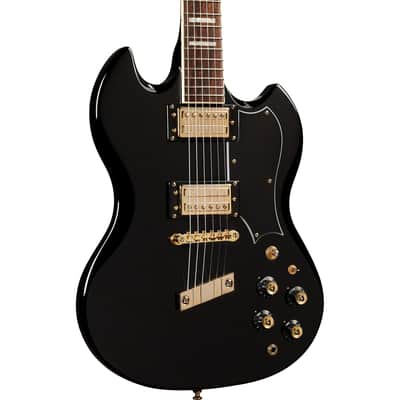 Guild Polara Kim Thayil Signature HB-1S Newark St. Electric Guitar, Black image 1