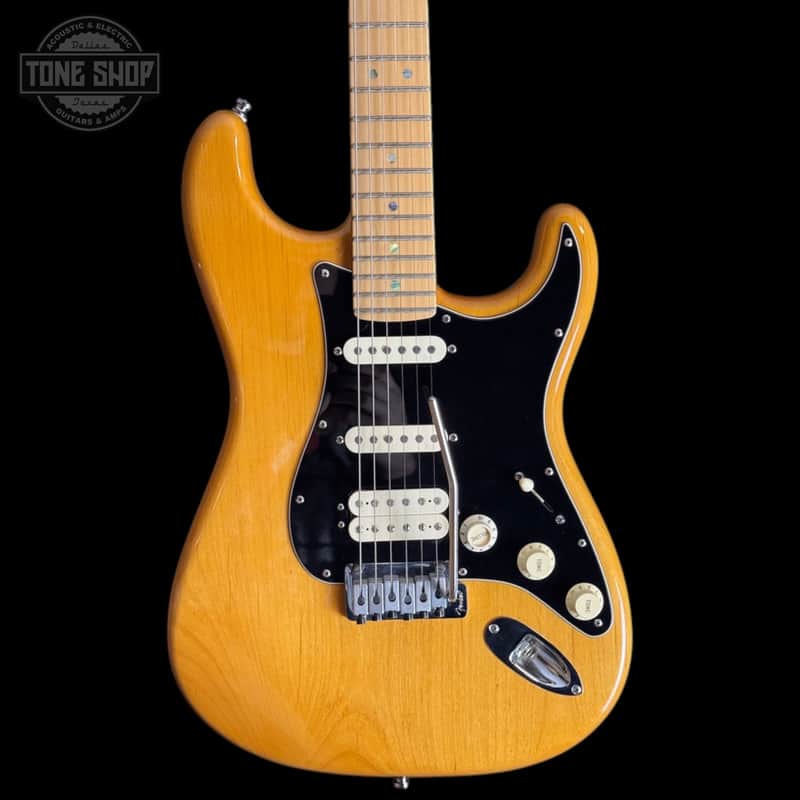 Used 2005 Fender American Deluxe HSS Mini Floyd Amber w/bag TSU22810 image 1