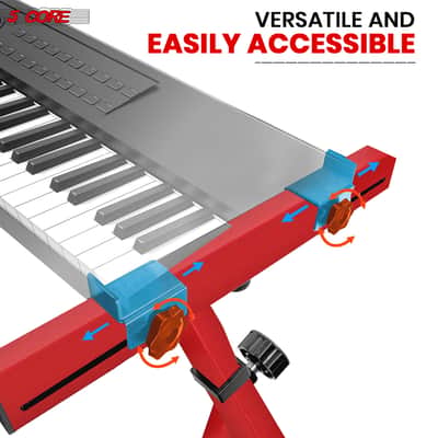 5 Core Keyboard Stand Z Shape Adjustable Foldable Heavy Duty Key Board Piano DJ Controller Stands image 7