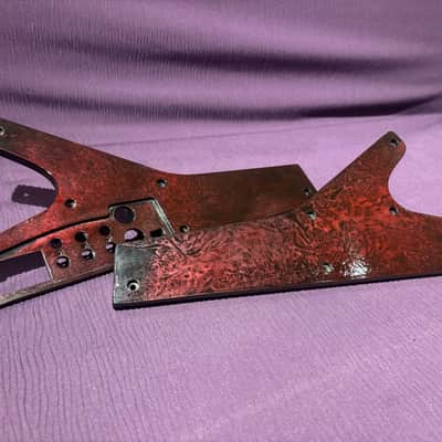 Moog Sub Phatty & Little Phatty or Stage2 Replacement side panels. Dark red polyester wrap paint gloss finish.