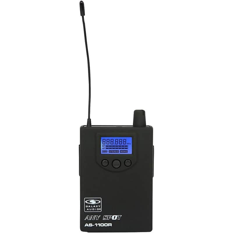 Galaxy Audio AS-1100R Any Spot Wireless Personal Monitor Receiver - D Band (584-607 MHz) image 1