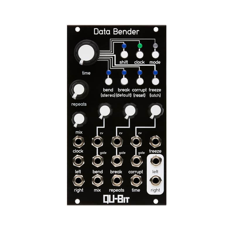 Qu-Bit Data Bender Circuit Bent Digital Audio Buffer Module - Black image 1