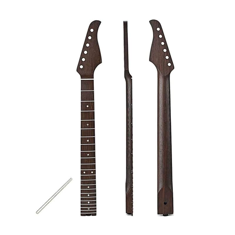 Electric Guitar Neck for Ib Style, 22 Fret 25.5 Inch Maple Rosewood Fingerboard Guitar Parts Replacement image 1