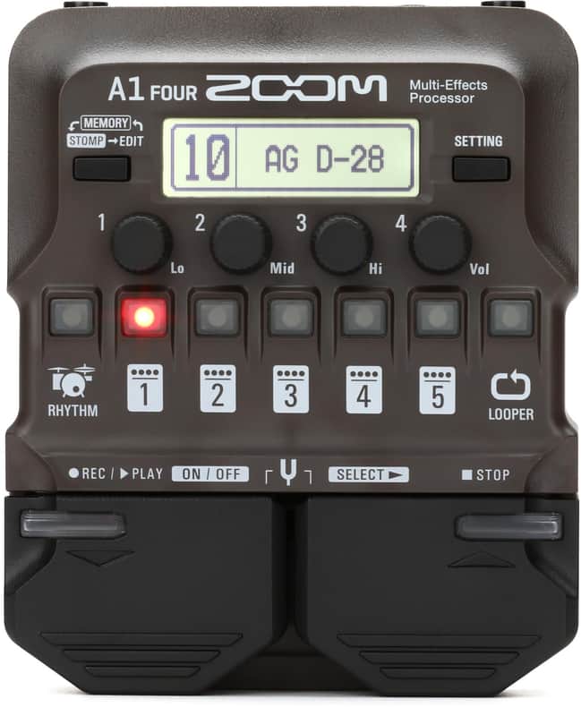 Zoom A1 Four Acoustic Instrument Multi-Effect Processor image 1