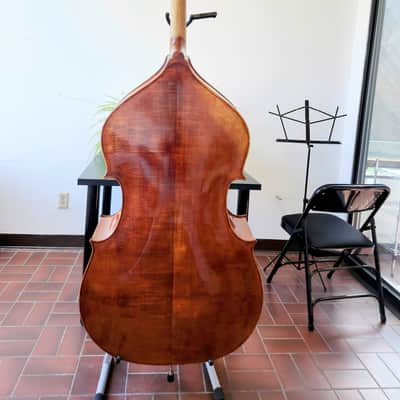 Used Krutz 550 series model B355 Upright 3/4 Size Bass with Bag + Bow image 10