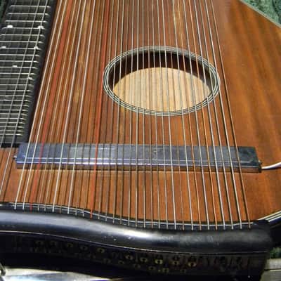 vintage Framus 7/18 Alpenland Aerial Resonance ZITHER  citera Germany 1960s + Schaller pickup + case image 5