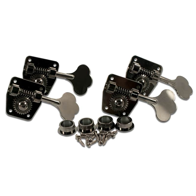Gotoh GB29B L4 4 In Line Bass Large GB29 Tuning Machines - Black Chrome image 1