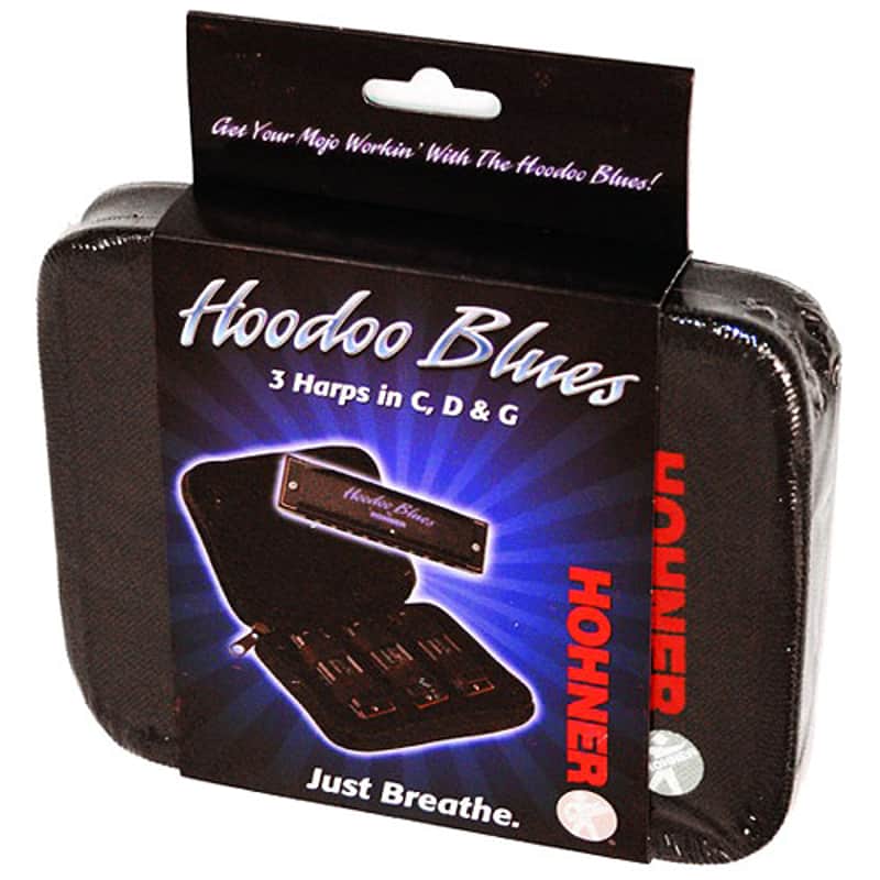 Hohner Hoodoo Blues Harmonica 3-Pack with Case C,D,G image 1